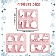 GORGECRAFT 3 Styles Christmas Clay Cutters Polymer Clay Earring Cutter Sets Cutting Dies Jewelry Making Templates Plastic Christmas Trees Santa Hat Stencils Modeling Tools for Earrings Jewelry Making TOOL-GF0003-34-2