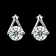 Exquisite 925 Sterling Silver Cubic Zirconia Stud Earrings EJEW-BB20048-8
