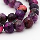 Natural Agate Round Bead Strands G-I136-12mm-18-3