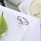 Adjustable 925 Sterling Silver Cubic Zirconia Finger Rings RJEW-BB20763-6-4