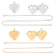 Unicraftale bricolage kits de fabrication de colliers pendentifs sur le thème de la Saint-Valentin DIY-UN0002-06-1