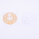 Самоклеющиеся латунные наклейки DIY-TAC0005-38A-6.8cm-2