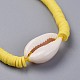 Umweltfreundliche handgemachte Polymer Clay Heishi Perlen Kinder geflochtene Armbänder BJEW-JB04317-02-2
