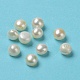 Chapelets de perles de nacre naturell PEAR-P005-05A-01-2