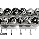 Chapelets de perles perles en agate noire naturelle G-C077-8mm-3B-2