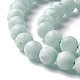 Brins de perles de verre naturel dépoli G-I247-15J-4
