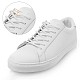 Gorgecraft 6 paires 6 couleurs en alliage de zinc boucle à crochet en un clic pour chaussures de sport en toile FIND-GF0004-54-7
