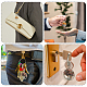 SUPERFINDINGS 36Pcs 9 Styles Tree of Life Keychain Natural Crystal Stones Handmade DIY Keychain Charm Pendant Gemstones Key Chain Charm for Handmade DIY Bag Charms Keyring KEYC-FH0001-20-7