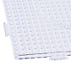 5x5mmDIYヒューズビーズに使用ABCプラスチックペグボード  アイロン用紙とプラスチックヒューズビーズピンセット付き  混合図形  透明  74~138x83~138mm DIY-X0294-02-3