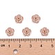 5 micro en laiton -petal ouvrent caps zircons clairs ZIRC-P001-31RG-4