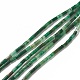Brins de perles de jaspe automne vert africain naturel G-B004-A06-1