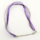 Collar de cuerda múltiple para hacer joyas X-NJEW-R217-11-2