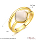 真鍮製マイクロパヴェキュービックジルコニア指輪指輪  菱形  ゴールドカラー  usサイズ8（18.1mm） RJEW-BB39447-G-8-3