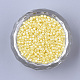 真珠光沢のあるシリンダーシードビーズ  均一サイズ  淡黄色  1.5~2x1~2mm  穴：0.8mm  約4000個/袋  約50 G /袋 SEED-Q036-02A-E13-2