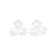 Tappi di perline con perla imitazione plastica a 3 petalo X-OACR-T018-05-3
