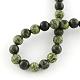 Natural Serpentine/Green Lace Stone Round Bead Strands G-E334-12mm-14-5