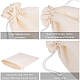 Benecreat 25pcs bolsas de arpillera con cordón bolsas de regalo bolsa de joyería para el banquete de boda y manualidades de diy - 9 x 6.7 pulgadas ABAG-BC0001-07A-17x23-3