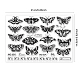 GLOBLELAND Moth Butterfly Clear Stamps for DIY Scrapbooking Number Silicone Clear Stamp Seals for Cards Making Photo Journal Album Decoration DIY-WH0371-0024-6
