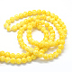 Baking Painted Glass Round Bead Strands DGLA-Q019-6mm-62-3