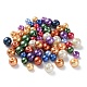 Abalorios de perla de vidrio redondos HY-X0003-4