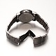 Montre-bracelet à strass en acier inoxydable plaqué bronze X-WACH-E020-08A-01-3