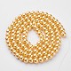 Perlas sueltas redondas de vidrio para la fabricación de artesanías de collar de joyería X-HY-8D-B62-1