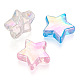 Beadthoven 480pcs 3 couleurs étoiles perles acryliques transparentes DIY-BT0001-17-4