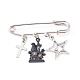Iron Safety Brooch for Halloween JEWB-BR00048-04-1