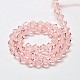 Chapelets de perles en verre bicone d'imitation de cristal autrichien GLAA-F029-3x3mm-15-2