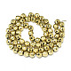 Electroplate Non-magnetic Synthetic Hematite Beads Strands X-G-S352-44C-01-2