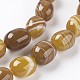 Chapelets de perles en agate à rayures/agate à bandes naturel & teint G-A175D-B03-3