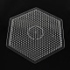 5x5mmDIYヒューズビーズに使用される六角形のABC ペグボード  透明  165x145x6mm DIY-S002-24-2