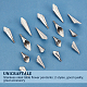 Unicraftale 20 pz 2 stile 304 ciondoli in acciaio inossidabile STAS-UN0033-01-4