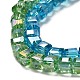 Electroplate Glass Beads Strands EGLA-D018-4x4mm-M3-3