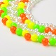 Acryliques colliers de perles de dossard pour le carnaval NJEW-PJN875-3