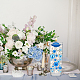 Benecreat フローティングパール 210 個  穴なしパールビーズ花瓶フィラー 10/14/20/30mm  フェイクキャンドルパール  結婚式、ベビーシャワー、ホリデーパーティーのセンターピース(ブルー&ホワイト)。 OACR-BC0001-18-6