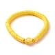 Ensemble de bracelets extensibles de perles heishi en argile polymère et hématite synthétique BJEW-JB07382-10