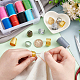 UNICRAFTALE 8pcs Sewing Thimble Finger Protector Adjustable Finger Protector Fingertip Thimble 2 Colors 17.6-26mSewing Tools for Protecting Fingers and Increasing Strength TOOL-UN0001-17-3