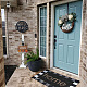 Crafans 2Pcs 2 Color Wooden Doorplate Decorations AJEW-CF0001-10-7
