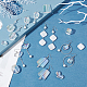 Superfindings 60pcs 6 perles acryliques transparentes de style PACR-FH0001-02-4