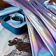 スーパーファインディング 53.94 インチ虹色生地シマー縫製クラフトホログラフィック生地衣装ステージパフォーマンス生地衣料用パッチワーク縫製アート DIY-WH0030-88-5