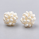 Perlas naturales hechas a mano perlas tejidas WOVE-S116-03-1