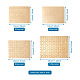 4個4スタイル紙熱転写熱転写工芸品パズル  長方形  ゴールデンロッド  1セット/スタイル DIY-TA0003-58B-7