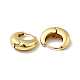 Толстые серьги-кольца из латуни с покрытием стойки для мужчин и женщин EJEW-F288-06G-2