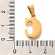 Подвески из нержавеющей стали 304 с ионным покрытием (IP) STAS-U035-01G-C-3