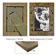 Cornici per foto in legno naturale con parole per sempre AJEW-WH0292-035-2