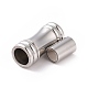 304 Stainless Steel Magnetic Clasps with Glue-in Ends STAS-E006-11-1