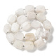 Naturelles perles pierre de lune blanc brins G-C105-A05-01-3