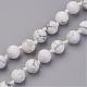 Colliers de perles howlite et pierres précieuses perles NJEW-P148-05-3
