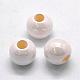 Perles européennes en plastique ABS d'imitation perle OACR-L008-12mm-A09-1